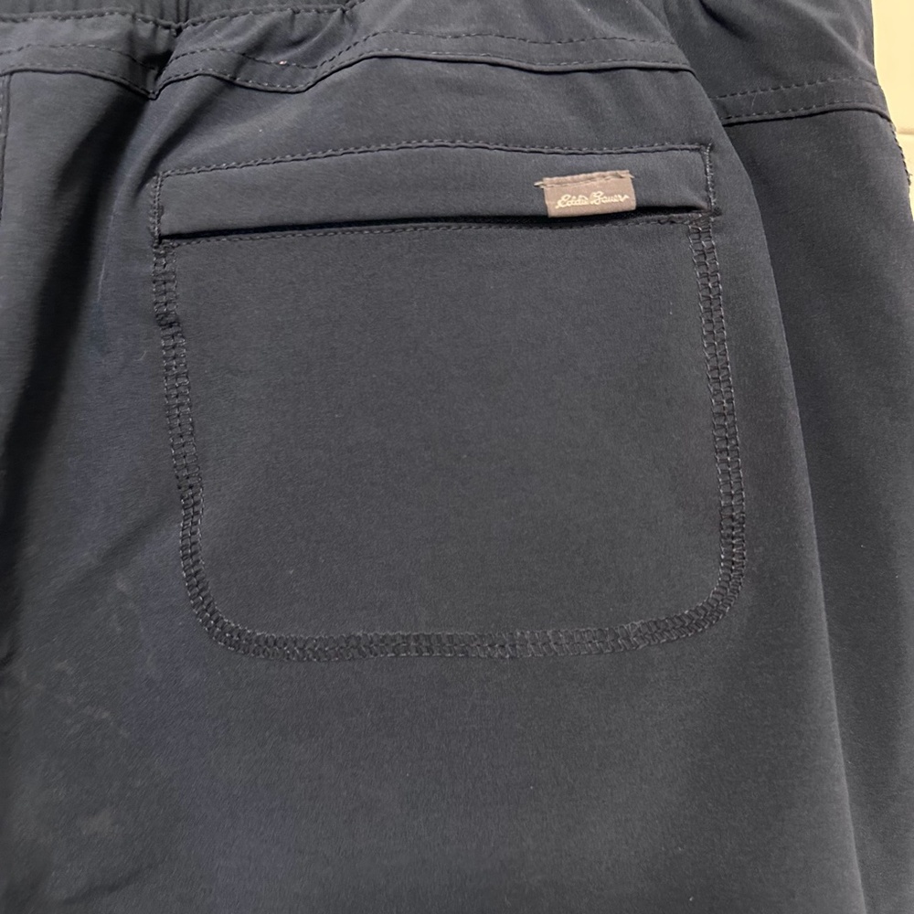 Eddie Bauer StormRepel Fleece Lined Jogger Pants 12 Navy Cargo Gorpcore Outdoor - Picture 12 of 15